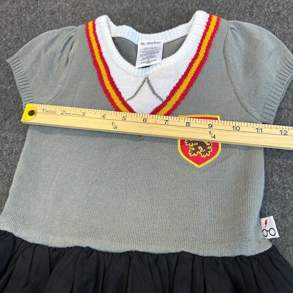 Harry Potter Sweater Dress Girls Size 5T Gryffindor Tutu Cosplay Uniform Costume - Picture 14 of 16